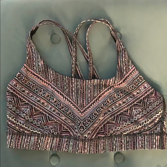 lululemon athletica Other - Patterned Lululemon “Energy Bra” Sports Bra